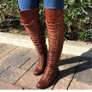 Brown knee high boots size 9